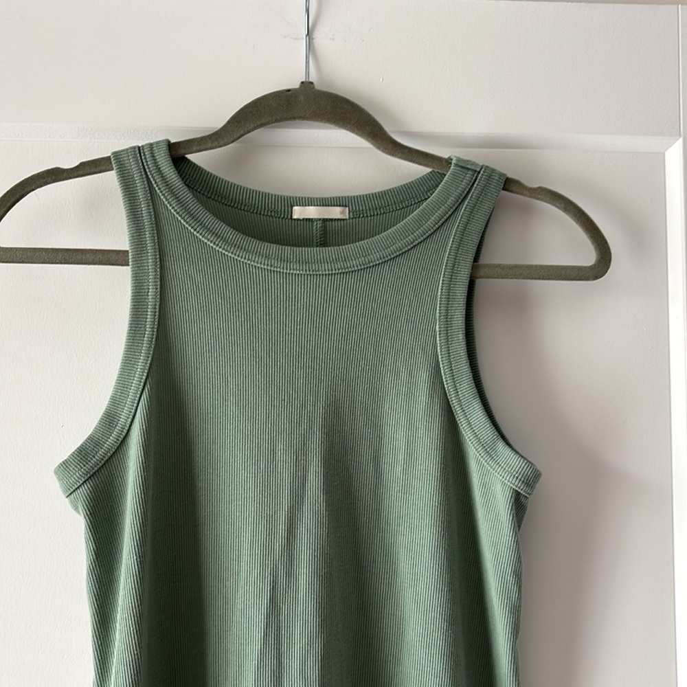 Gu Ribbed Tank Midi Dress - Picture 2 of 4